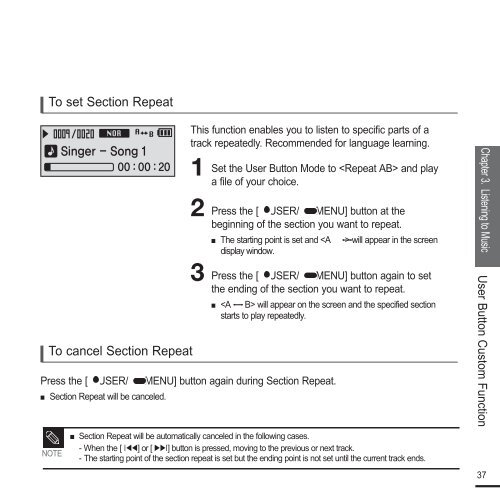 Samsung YP-F2RZW (YP-F2RZW/ELS ) - Manuel de l'utilisateur 3.18 MB, pdf, Anglais