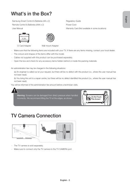 Samsung TV LED 40&quot;, Incurv&eacute;, UHD/4K, Smart TV, 1100PQI - UE40JU6500 (UE40JU6500KXZF ) - Guide rapide 13.92 MB, pdf, Anglais, N&Eacute;ERLANDAIS, Fran&ccedil;ais, ALLEMAND