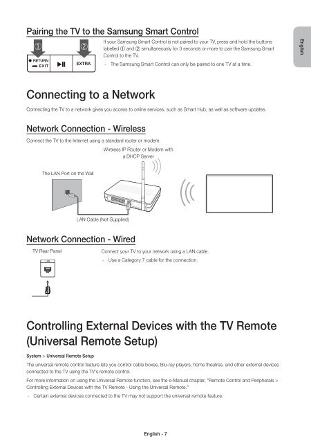 Samsung TV LED 40&quot;, Incurv&eacute;, UHD/4K, Smart TV, 1100PQI - UE40JU6500 (UE40JU6500KXZF ) - Guide rapide 13.92 MB, pdf, Anglais, N&Eacute;ERLANDAIS, Fran&ccedil;ais, ALLEMAND