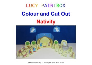 Colour and Cut Out Nativity - Lucy Paintbox: Free art reference ...