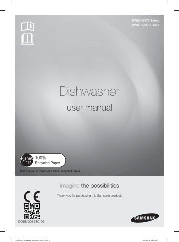 Samsung Lave-vaisselle WaterWallâ¢ Inox premium, 14 couverts - DW60H9970FS (DW60H9970FS/EF ) - Manuel de l'utilisateur 0.01MB, pdf, Anglais, NÃERLANDAIS, FranÃ§ais, ALLEMAND, Espagnol
