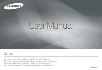 Samsung M100 (EC-M100ZSBB/FR ) - Manuel de l'utilisateur 8.02 MB, pdf, FranÃ§ais