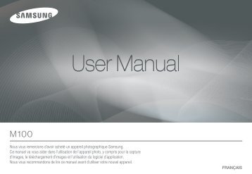 Samsung M100 (EC-M100ZSBB/FR ) - Manuel de l'utilisateur 8.02 MB, pdf, FranÃ§ais