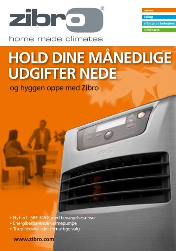 HOLD DINE MÅNEDLIGE UDGIFTER NEDE - Zibro