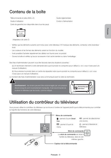 Samsung TV LED 48'', UHD/4K, Smart TV, 900PQI - UE48JU6400 (UE48JU6400KXZF ) - Guide rapide 11.97 MB, pdf, Anglais, N&Eacute;ERLANDAIS, Fran&ccedil;ais, ALLEMAND