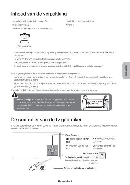 Samsung TV LED 48'', UHD/4K, Smart TV, 900PQI - UE48JU6400 (UE48JU6400KXZF ) - Guide rapide 11.97 MB, pdf, Anglais, N&Eacute;ERLANDAIS, Fran&ccedil;ais, ALLEMAND