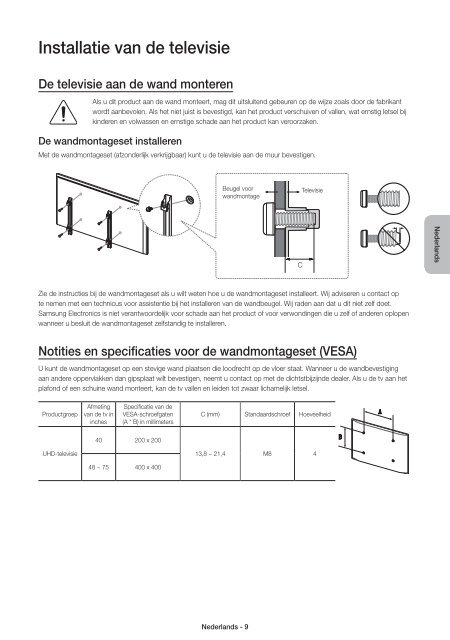 Samsung TV LED 48'', UHD/4K, Smart TV, 900PQI - UE48JU6400 (UE48JU6400KXZF ) - Guide rapide 11.97 MB, pdf, Anglais, N&Eacute;ERLANDAIS, Fran&ccedil;ais, ALLEMAND