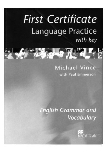 Vince Michael - First Certificate Language Practice With Key