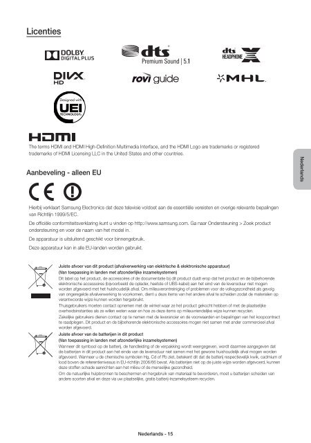 Samsung TV LED 55'', Incurv&eacute;, UHD/4K, Smart TV, 3D, 1400PQI - UE55JU7500 (UE55JU7500TXZF ) - Guide rapide 14.7 MB, pdf, Anglais, N&Eacute;ERLANDAIS, Fran&ccedil;ais, ALLEMAND