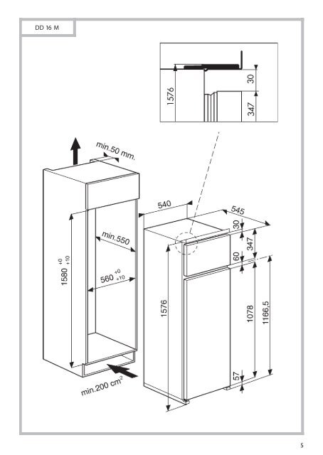 Whirlpool Doppia porta da incasso ART 364/A+/6-LH - Installazione_Italiano