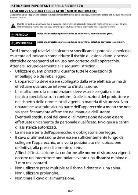 Whirlpool Forno Elettronico 14 funzioni, linea Ambient AKZM 797/IXL -  Istruzioni d'uso_Italiano