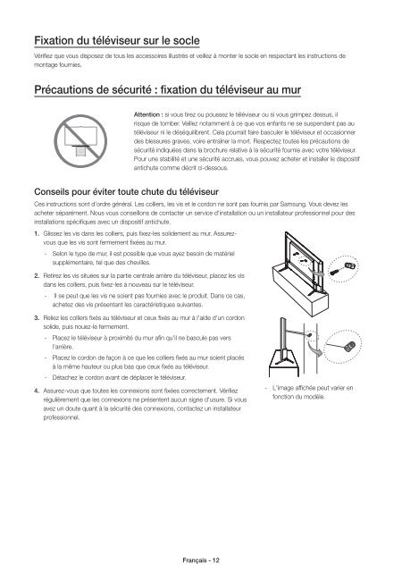 Samsung TV LED 48 pouces, UHD, 800 PQI - UE48JU6000 (UE48JU6000KXZF ) - Guide rapide 13.51 MB, pdf, Anglais, N&Eacute;ERLANDAIS, Fran&ccedil;ais, ALLEMAND