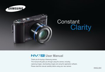 Samsung NV7 OPS (EC-NV7ZZBBA/FR ) - Manuel de l'utilisateur 8.65 MB, pdf, Anglais