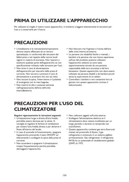 Whirlpool CLIMATIZZATORE SAIL DESIGN SUPER SLIM - 12000 BTU AMD 055 -  Istruzioni d'uso_Italiano