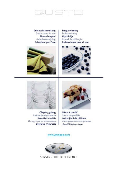 Whirlpool Microonde Gusto GT 286 SL - Istruzioni d'uso_Italiano