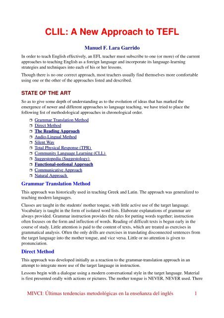 A New Approach To Tefl La Pagina Personal De Manuel F Lara