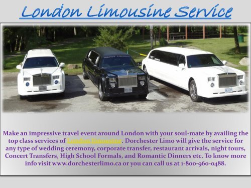 Limo Service London Ontario