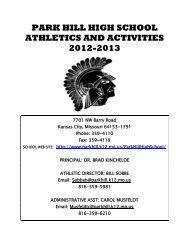 Activities Booklet 2012-2013 - Park Hill School District