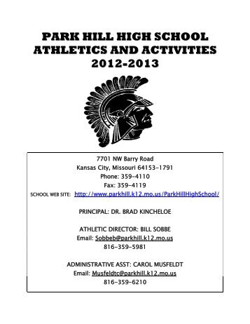 Activities Booklet 2012-2013 - Park Hill School District