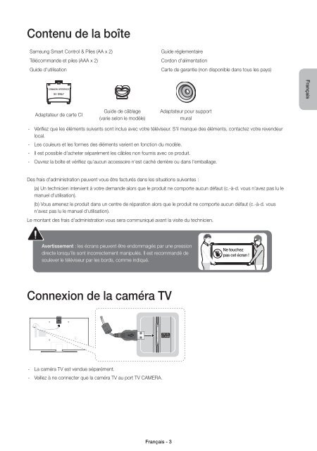 Samsung TV LED 48'', Incurv&eacute;, UHD/4K, Smart TV, 1200PQI - UE48JU6670 (UE48JU6670UXZF ) - Guide rapide 14.31 MB, pdf, Anglais, N&Eacute;ERLANDAIS, Fran&ccedil;ais, ALLEMAND