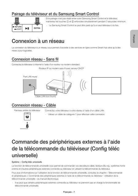 Samsung TV LED 48'', Incurv&eacute;, UHD/4K, Smart TV, 1200PQI - UE48JU6670 (UE48JU6670UXZF ) - Guide rapide 14.31 MB, pdf, Anglais, N&Eacute;ERLANDAIS, Fran&ccedil;ais, ALLEMAND