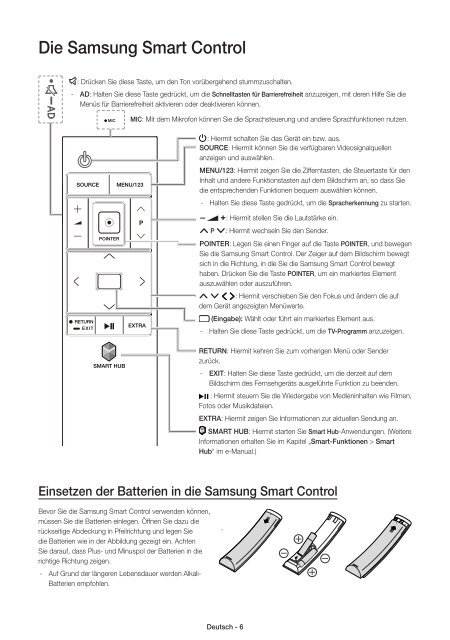 Samsung TV LED 48'', Incurv&eacute;, UHD/4K, Smart TV, 1200PQI - UE48JU6670 (UE48JU6670UXZF ) - Guide rapide 14.31 MB, pdf, Anglais, N&Eacute;ERLANDAIS, Fran&ccedil;ais, ALLEMAND