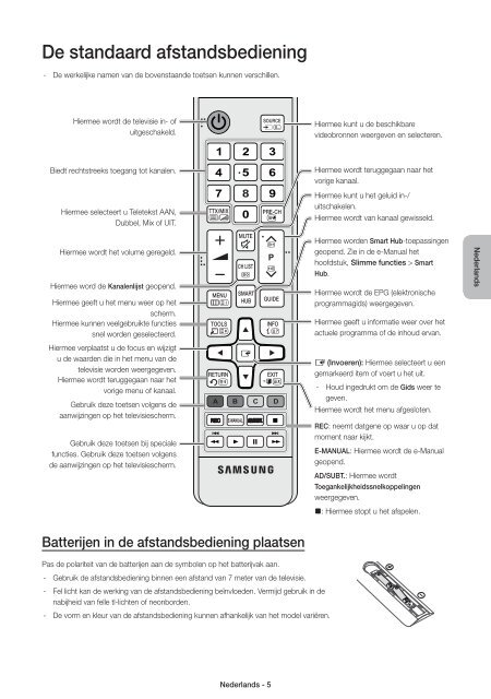 Samsung TV LED 48'', Incurv&eacute;, UHD/4K, Smart TV, 1200PQI - UE48JU6670 (UE48JU6670UXZF ) - Guide rapide 14.31 MB, pdf, Anglais, N&Eacute;ERLANDAIS, Fran&ccedil;ais, ALLEMAND