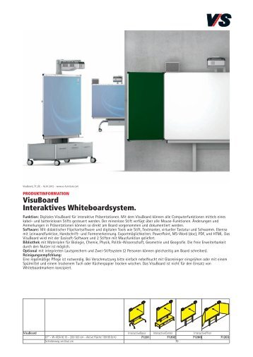 VisuBoard Interaktives Whiteboardsystem. - VS