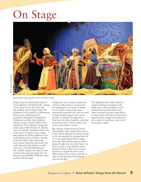 Strega Nona the Musical - New Jersey Performing Arts Center