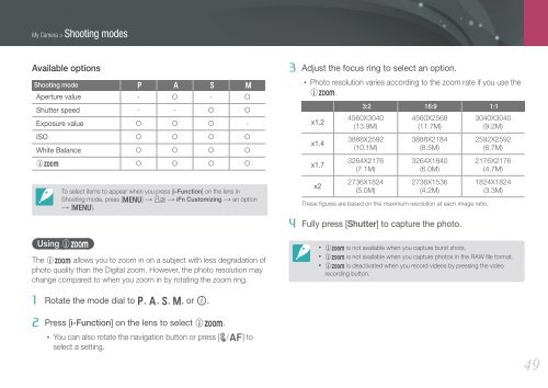 Samsung SMART CAMERA NX1000 (EV-NX1000BABFR ) - Manuel de l'utilisateur 7.81 MB, pdf, Anglais