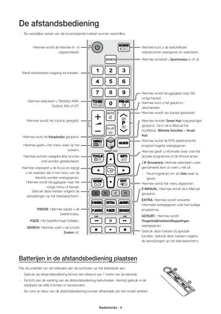 Samsung TV LED 60'', UHD/4K, Smart TV, 900PQI - UE60JU6400 (UE60JU6400KXZF ) - Guide rapide 11.97 MB, pdf, Anglais, N&Eacute;ERLANDAIS, Fran&ccedil;ais, ALLEMAND