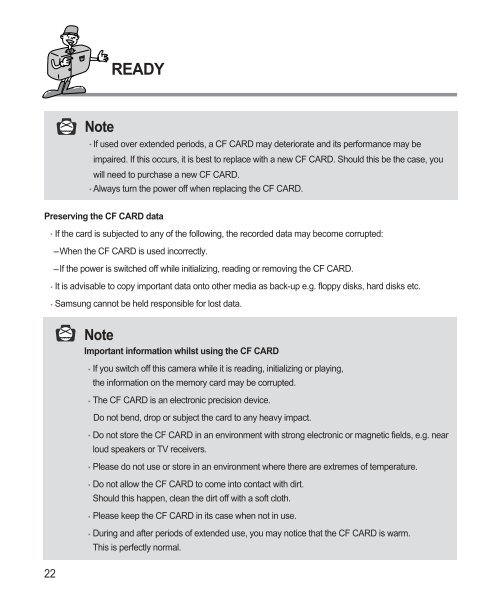Samsung DIGIMAX 220 SE (EC-D220SABA/FR ) - Manuel de l'utilisateur 1.6 MB, pdf, Anglais