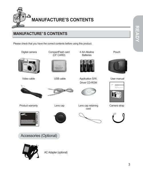 Samsung DIGIMAX 220 SE (EC-D220SABA/FR ) - Manuel de l'utilisateur 1.6 MB, pdf, Anglais