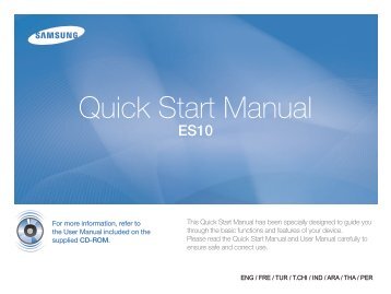 Samsung ES10 (EC-ES10ZBBA/FR ) - Guide rapide 15.65 MB, pdf, Anglais, ARABE, CHINOIS, FranÃ§ais, IndonÃ©sien, PERSAN, THAI, TURQUE