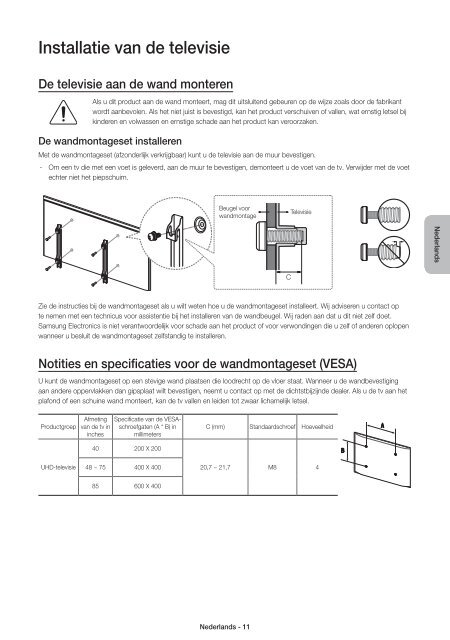 Samsung TV LED 40'', UHD/4K, Smart TV, 3D, 1300PQI - UE40JU7000 (UE40JU7000TXZF ) - Guide rapide 14.51 MB, pdf, Anglais, N&Eacute;ERLANDAIS, Fran&ccedil;ais, ALLEMAND