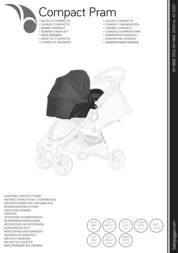 Baby jogger Compact Pram - Manuale di istruzioni