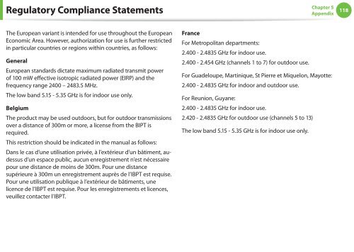 Samsung NF110 Shark (NP-NF110-A02FR ) - Manuel de l'utilisateur (XP / Windows 7) 17.5 MB, pdf, Anglais