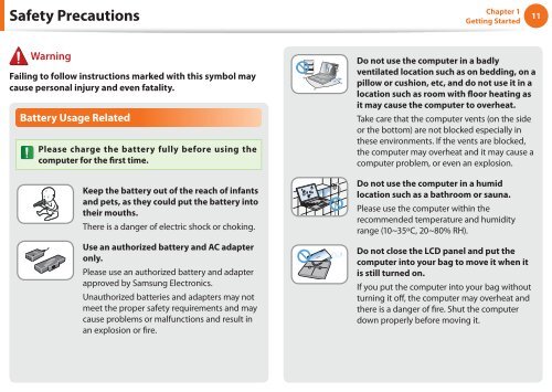 Samsung NF110 Shark (NP-NF110-A02FR ) - Manuel de l'utilisateur (XP / Windows 7) 17.5 MB, pdf, Anglais