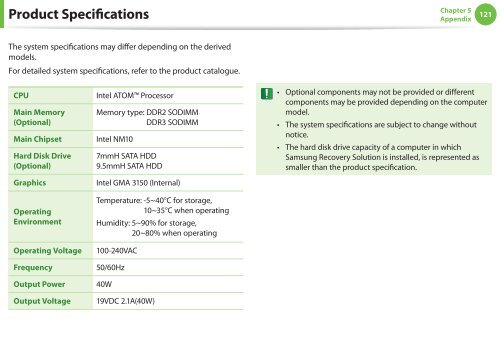 Samsung NF110 Shark (NP-NF110-A02FR ) - Manuel de l'utilisateur (XP / Windows 7) 17.5 MB, pdf, Anglais