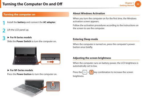 Samsung NF110 Shark (NP-NF110-A02FR ) - Manuel de l'utilisateur (XP / Windows 7) 17.5 MB, pdf, Anglais