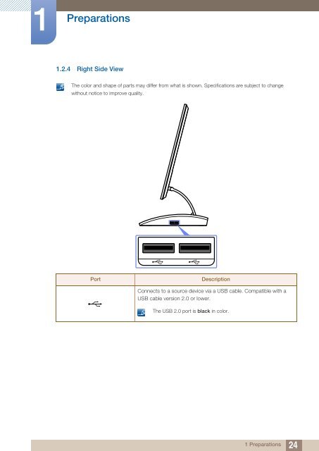 Samsung 27''S&eacute;rie5 Moniteur station d'accueil C27A550 (LC27A550US/EN ) - Manuel de l'utilisateur 4.07 MB, pdf, Anglais