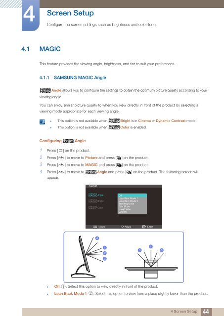 Samsung 27''S&eacute;rie5 Moniteur station d'accueil C27A550 (LC27A550US/EN ) - Manuel de l'utilisateur 4.07 MB, pdf, Anglais