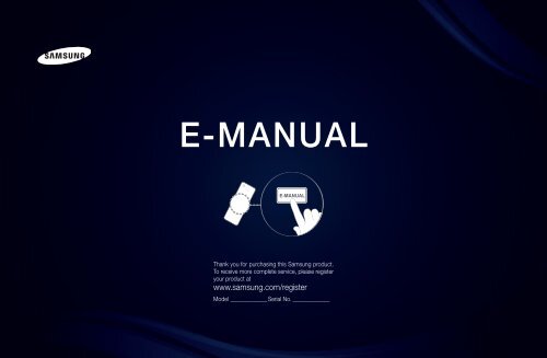 Samsung UE46D6300SS (UE46D6300SSXZF ) - Manuel de l'utilisateur 15.31 MB, pdf, Anglais