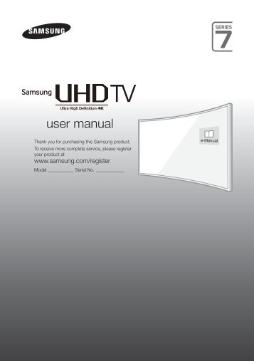 Samsung TV LED 78'', IncurvÃ©, UHD/4K, Smart TV, 3D, 1400PQI - UE78JU7500 (UE78JU7500TXZF ) - Guide rapide 14.7 MB, pdf, Anglais, NÃERLANDAIS, FranÃ§ais, ALLEMAND