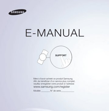 Samsung UE46ES7000/ZF, Slim LED 46'', SMART INTERACTION, 3D (UE46ES7000SXZF ) - Manuel de l'utilisateur 4.21 MB, pdf, FranÃ§ais