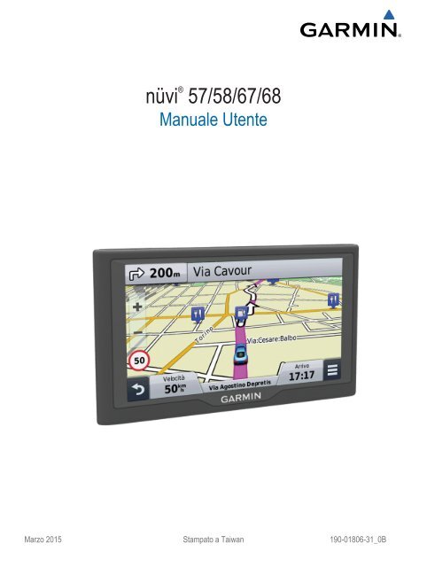 Garmin nuvi 67,GPS,MENA - Manuale Utente