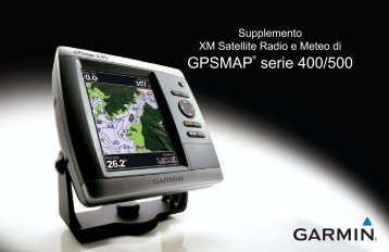 Garmin GPSMAPÂ® 551s, Australia and New Zealand - Supplemento XM Satellite Radio e Meteo