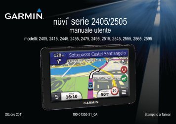 Garmin nÃ¼viÂ® 2415, Iberia - Manuale Utente