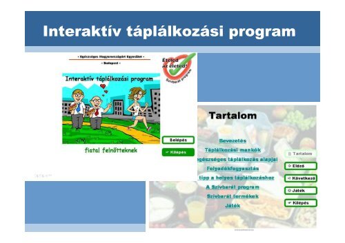 Kovács Ildikó: Interaktív táplálkozási programok