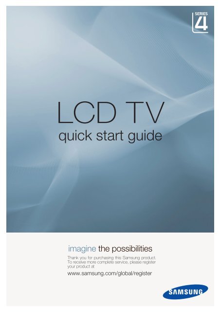 Samsung LE26A466 (LE26A466C2MXZF ) - Guide rapide 1.45 MB, pdf, Anglais
